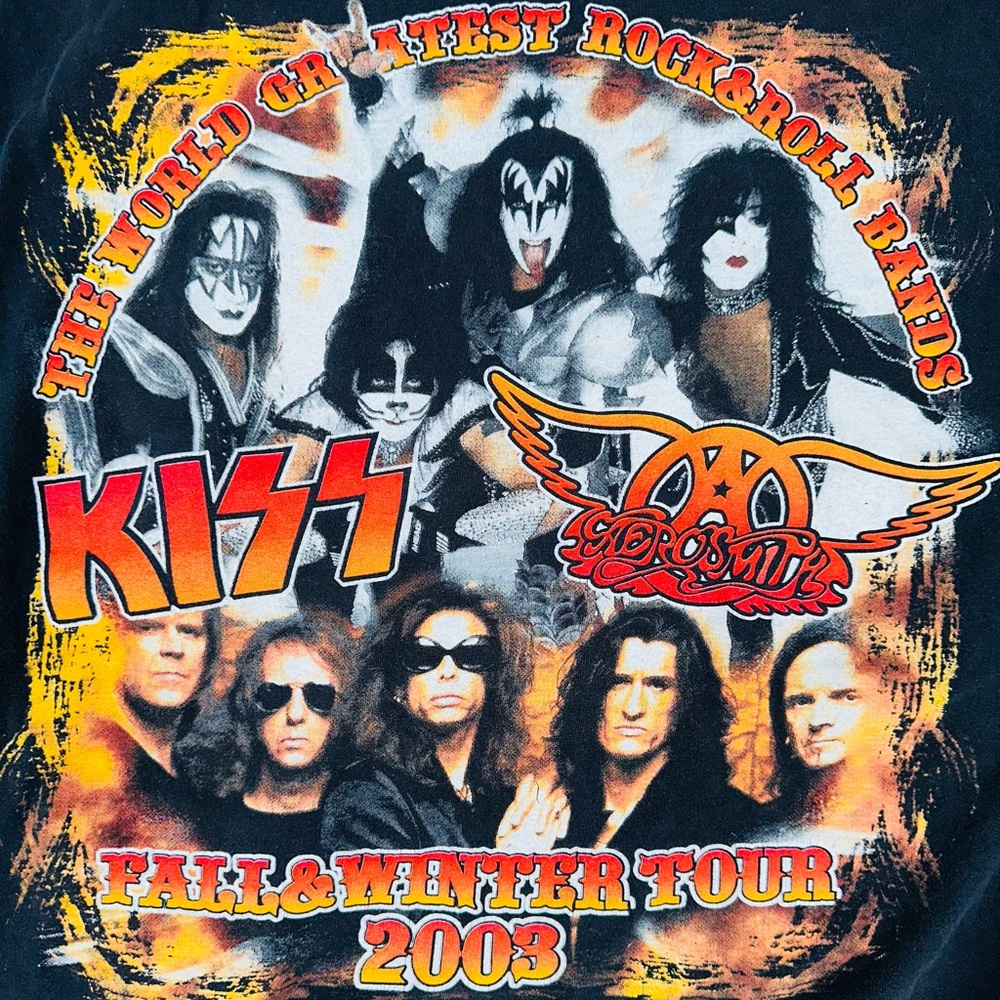Vintage 2003 KISS & AEROSMITH Tour Tee